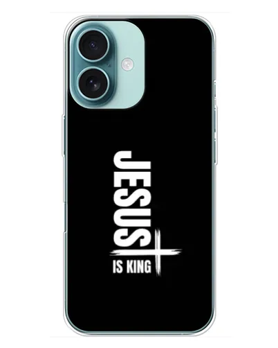 Чохол для iPhone 16 Plus з картинкою «Вертикаль віри Jesus»