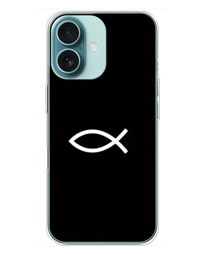 Чехол для iPhone 16 Plus с картинкой «Символ рыбы Jesus» Чехол для iPhone 16 Plus с картинкой «Символ рыбы Jesus»