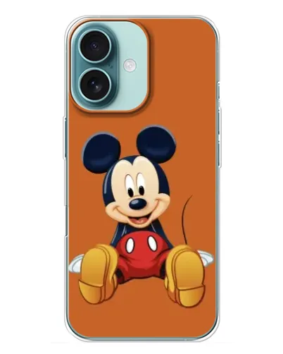 Чехол для iPhone 16 Plus с картинкой «Микки отдыхает»