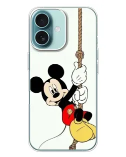 Чехол для iPhone 16 Plus с картинкой «Mickey на канате» Чехол для iPhone 16 Plus с картинкой «Mickey на канате»