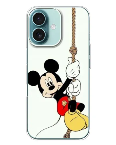 Чехол для iPhone 16 Plus с картинкой «Mickey на канате»