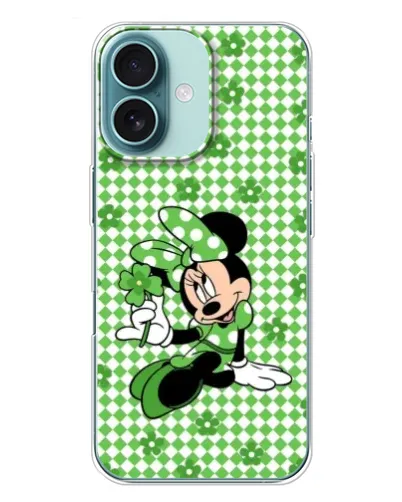 Чехол для iPhone 16 Plus с картинкой «Mickey в клетку»