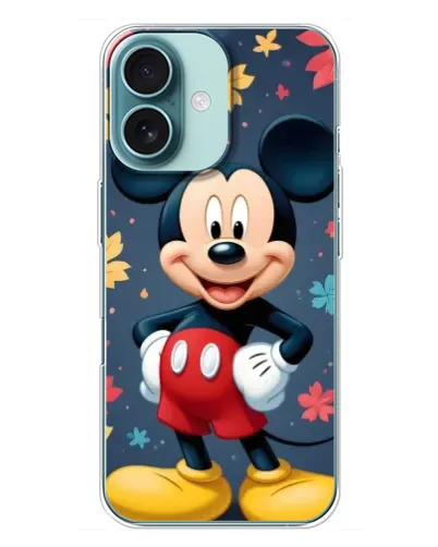 Чехол для iPhone 16 Plus с картинкой «Осенний Mickey Mouse»