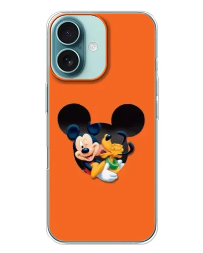 Чехол для iPhone 16 Plus с картинкой «Сердце Микки Минни»