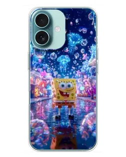 Чехол для iPhone 16 Plus с картинкой «Неоновый океан»