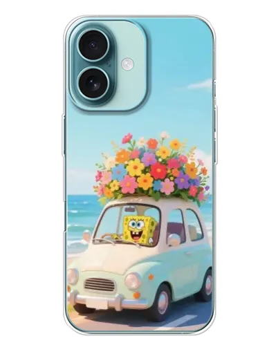 Чехол для iPhone 16 Plus с картинкой «Автомобильное путешествие»