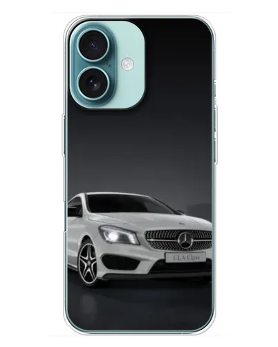 Чехол для iPhone 16 Plus с картинкой «Mercedes AMG GT Silver» Чехол для iPhone 16 Plus с картинкой «Mercedes AMG GT Silver»
