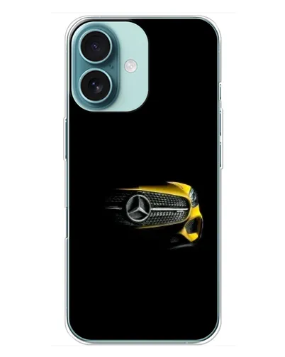 Чехол для iPhone 16 Plus с картинкой «Mercedes — ретро стиль» Чехол для iPhone 16 Plus с картинкой «Mercedes — ретро стиль»