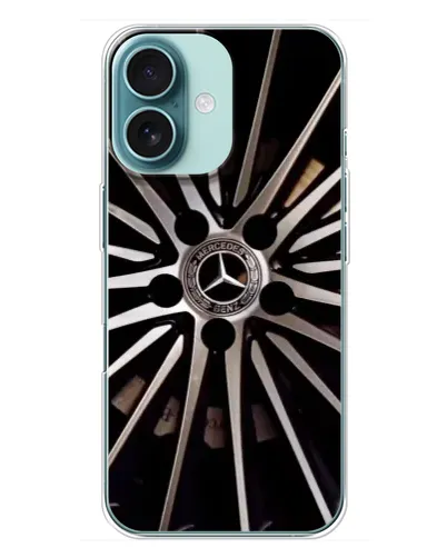 Чехол для iPhone 16 Plus с картинкой «Диск Mercedes» Чехол для iPhone 16 Plus с картинкой «Диск Mercedes»