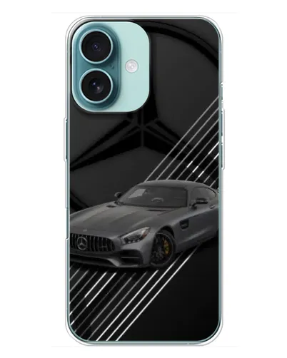 Чехол для iPhone 16 Plus с картинкой «Mercedes AMG — графика» Чехол для iPhone 16 Plus с картинкой «Mercedes AMG — графика»
