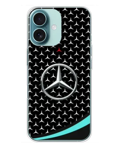 Чехол для iPhone 16 Plus с картинкой «Mercedes — бирюзовый акцент» Чехол для iPhone 16 Plus с картинкой «Mercedes — бирюзовый акцент»