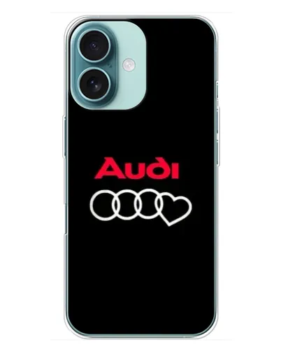 Чехол для iPhone 16 Plus с картинкой «Логотип Audi Heart» Чехол для iPhone 16 Plus с картинкой «Логотип Audi Heart»