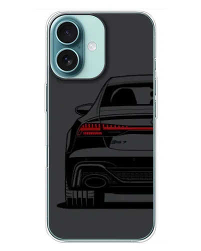 Чехол для iPhone 16 Plus с картинкой «Задняя часть Audi — арт» Чехол для iPhone 16 Plus с картинкой «Задняя часть Audi — арт»
