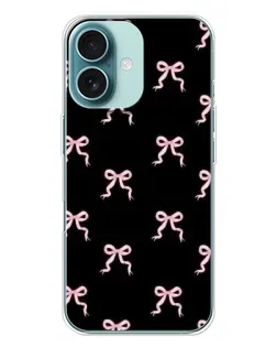 Чехол для iPhone 16 Plus с картинкой «Бант-цветок»