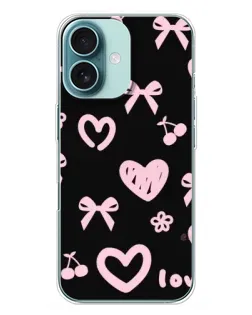 Чехол для iPhone 16 Plus с картинкой «Сатиновый бант»