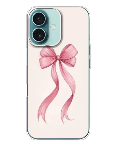 Чехол для iPhone 16 Plus с картинкой «Розовый бант» Чехол для iPhone 16 Plus с картинкой «Розовый бант»