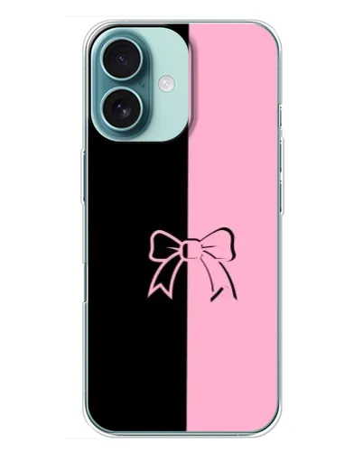Чехол для iPhone 16 Plus с картинкой «Половинки банта» Чехол для iPhone 16 Plus с картинкой «Половинки банта»