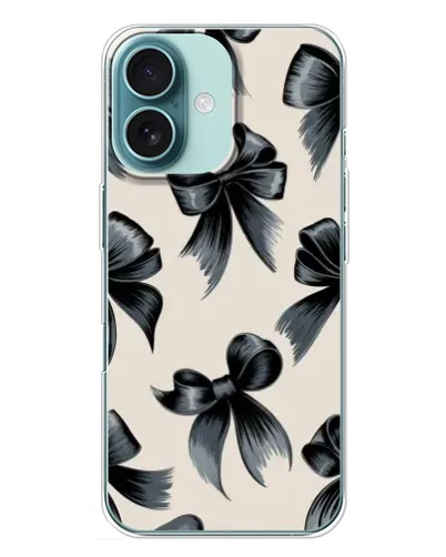 Чехол для iPhone 16 Plus с картинкой «Банты Coquette» Чехол для iPhone 16 Plus с картинкой «Банты Coquette»