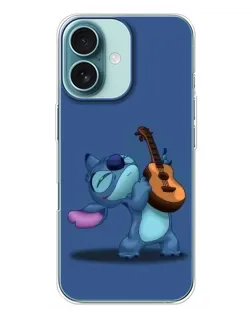 Чохол для iPhone 16 Plus з картинкою «Стіч з укулеле»