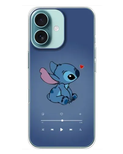 Чохол для iPhone 16 Plus з картинкою «Музичний Stitch»