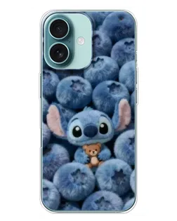 Чохол для iPhone 16 Plus з картинкою «Стіч та лохина»