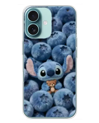 Чохол для iPhone 16 Plus з картинкою «Стіч та лохина»