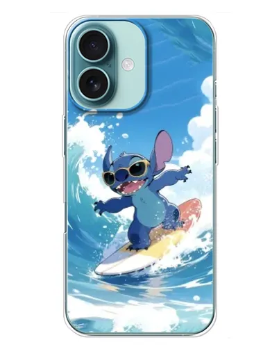 Чохол для iPhone 16 Plus з картинкою «Стіч на хвилі»