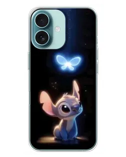 Чохол для iPhone 16 Plus з картинкою «Сяючий Стіч»