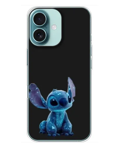 Чохол для iPhone 16 Plus з картинкою «Стіч на чорному»