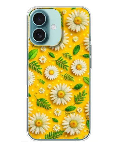 Чехол для iPhone 16 Plus с картинкой «Ромашковое солнце»
