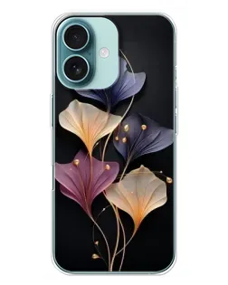 Чехол для iPhone 16 Plus с картинкой «Лиловые цветы грации»