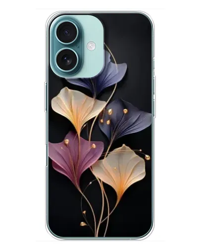 Чехол для iPhone 16 Plus с картинкой «Лиловые цветы грации»
