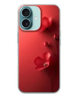 Чехол для iPhone 16 Plus с картинкой «Маковые соцветия»