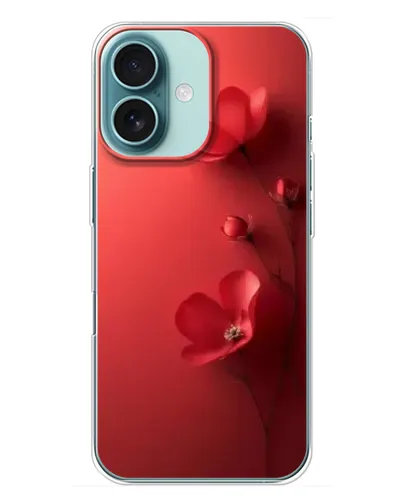 Чехол для iPhone 16 Plus с картинкой «Маковые соцветия»