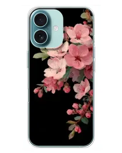 Чехол для iPhone 16 Plus с картинкой «Розовая ветка сакуры»