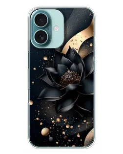 Чехол для iPhone 16 Plus с картинкой «Черный лотос»