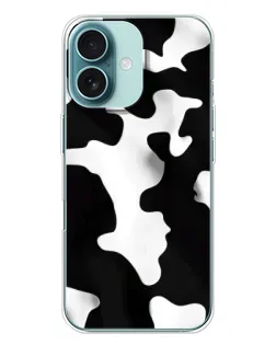 Чехол для iPhone 16 Plus с картинкой «Черно-белое пятно» Чехол для iPhone 16 Plus с картинкой «Черно-белое пятно»