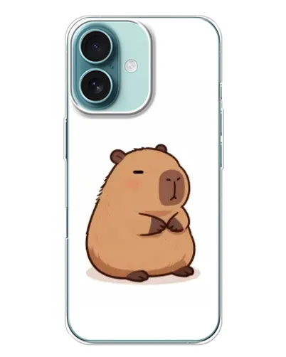 Чехол для iPhone 16 Plus с картинкой «Толстенькая капибара» Чехол для iPhone 16 Plus с картинкой «Толстенькая капибара»