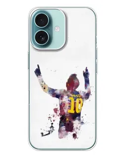 Чехол для iPhone 16 Plus с картинкой «Акварельный Месси Барселона» Чехол для iPhone 16 Plus с картинкой «Акварельный Месси Барселона»