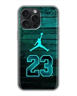 Чехол для iPhone 16 Pro Max с картинкой «Jordan Cyan 23» Чехол для iPhone 16 Pro Max с картинкой «Jordan Cyan 23»