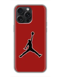 Чехол для iPhone 16 Pro Max с картинкой «Jordan Red Back» Чехол для iPhone 16 Pro Max с картинкой «Jordan Red Back»