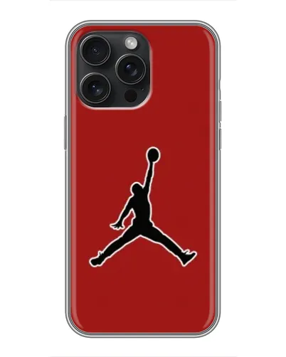 Чехол для iPhone 16 Pro Max с картинкой «Jordan Red Back»