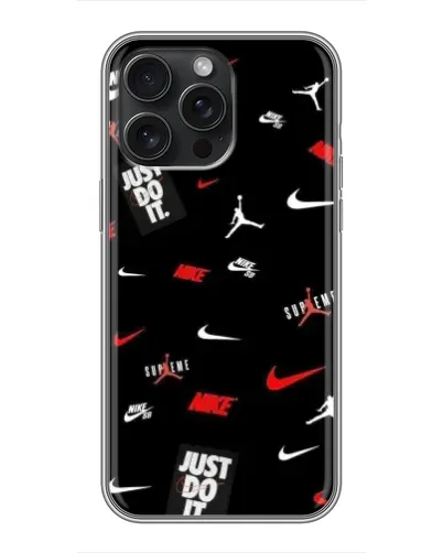 Чехол для iPhone 16 Pro Max с картинкой «Nike Mix Pattern»