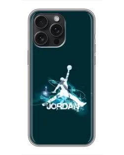 Чехол для iPhone 16 Pro Max с картинкой «Jordan Blue Fire» Чехол для iPhone 16 Pro Max с картинкой «Jordan Blue Fire»