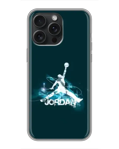 Чехол для iPhone 16 Pro Max с картинкой «Jordan Blue Fire»