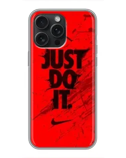 Чехол для iPhone 16 Pro Max с картинкой «Nike Just Do It» Чехол для iPhone 16 Pro Max с картинкой «Nike Just Do It»