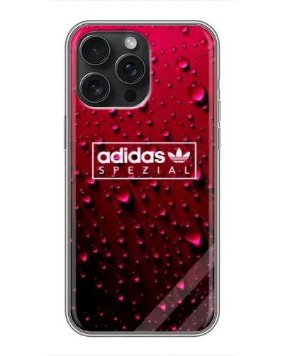 Чехол для iPhone 16 Pro Max с картинкой «Adidas Gold Marble»