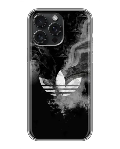 Чехол для iPhone 16 Pro Max с картинкой «Абстрактный дым Adidas»