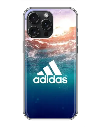 Чехол для iPhone 16 Pro Max с картинкой «Океанская глубина адидас»