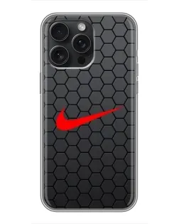 Чехол для iPhone 16 Pro Max с картинкой «Nike — карбоновая сетка» Чехол для iPhone 16 Pro Max с картинкой «Nike — карбоновая сетка»
